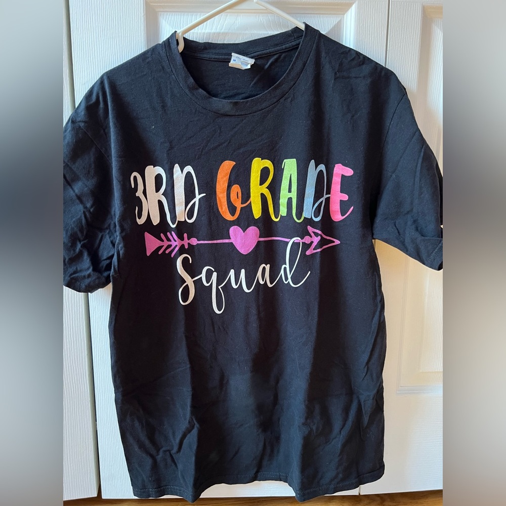 3rd Grade Teacher Medium Black T-Shirt